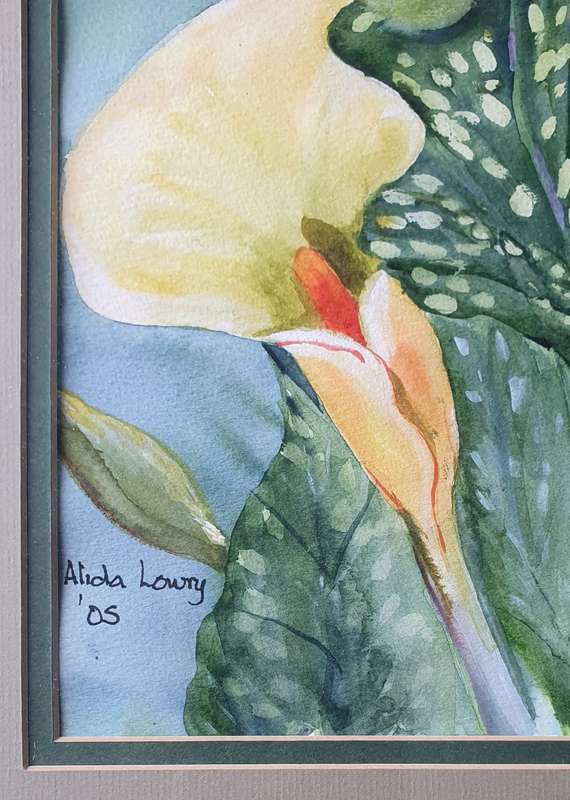 Original ALIDA LOWRY framed water colour painting as per photos
