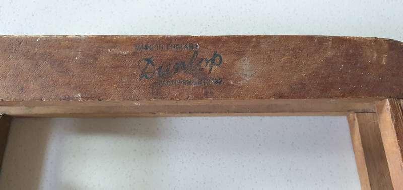 Vintage wooden DUNLOP racket support frame as per photo.