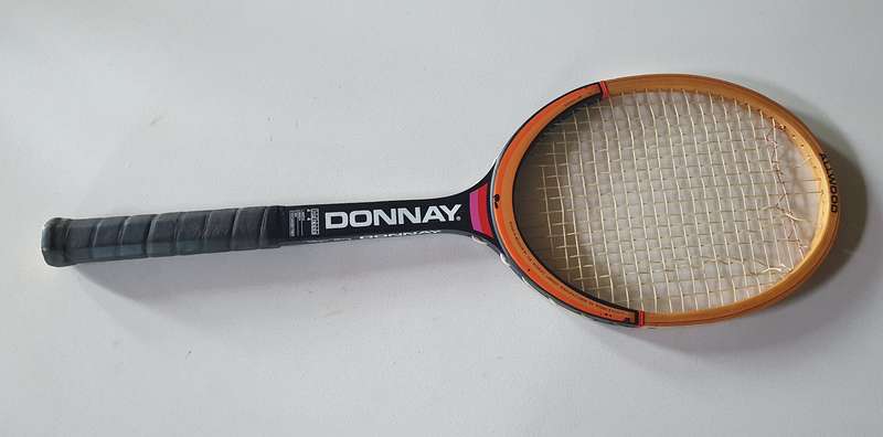 Vintage DONNAY -made in BELGIUM- wooden tennis racket as per photo.
