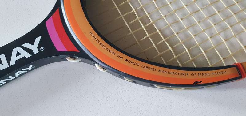 Vintage DONNAY -made in BELGIUM- wooden tennis racket as per photo.