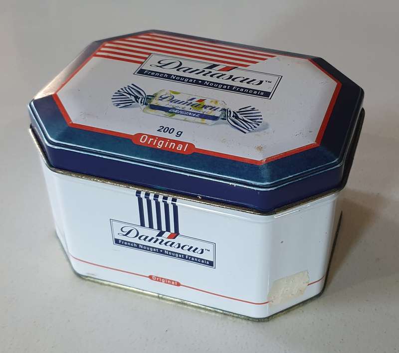 DAMASCUS tin as per photo.