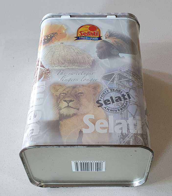 SELATI SUGAR tin as per photo.