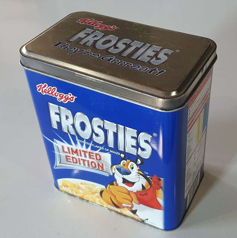 KELLOGG'S FROSTIES tin as per photo.