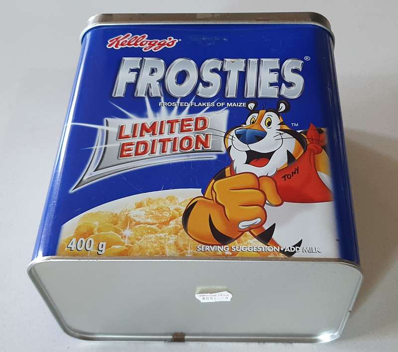 KELLOGG'S FROSTIES tin as per photo.