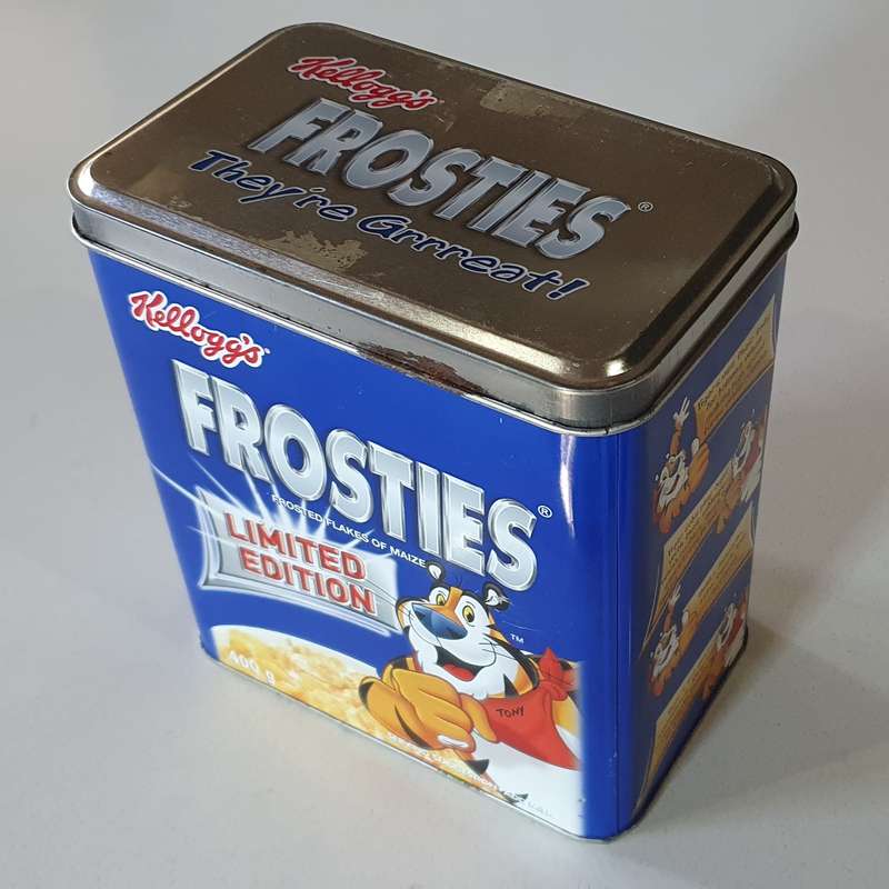 KELLOGG'S FROSTIES tin as per photo.