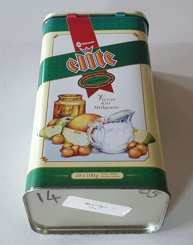 ELITE tin as per photo.