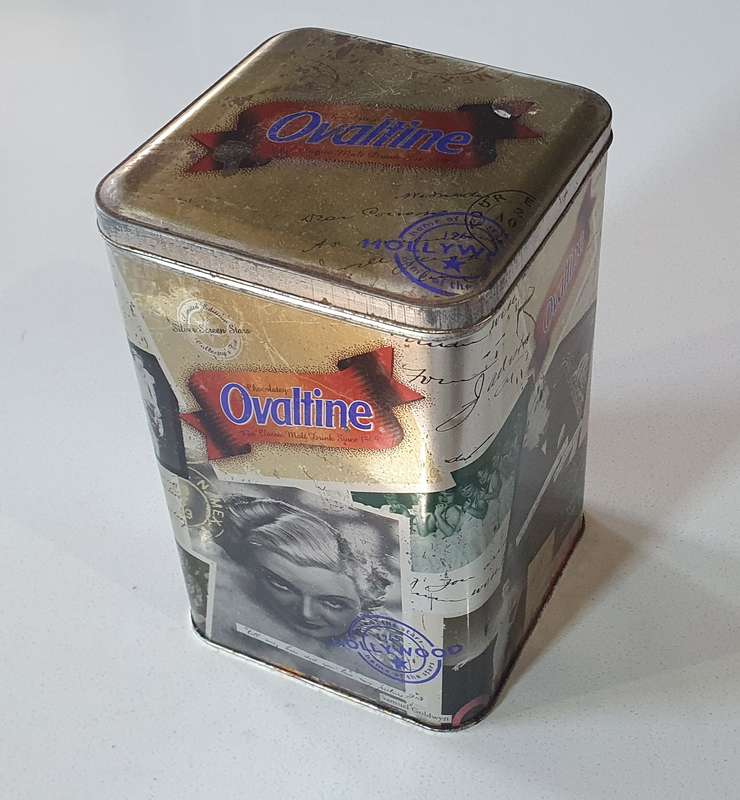 OVALTINE tin as per photo.