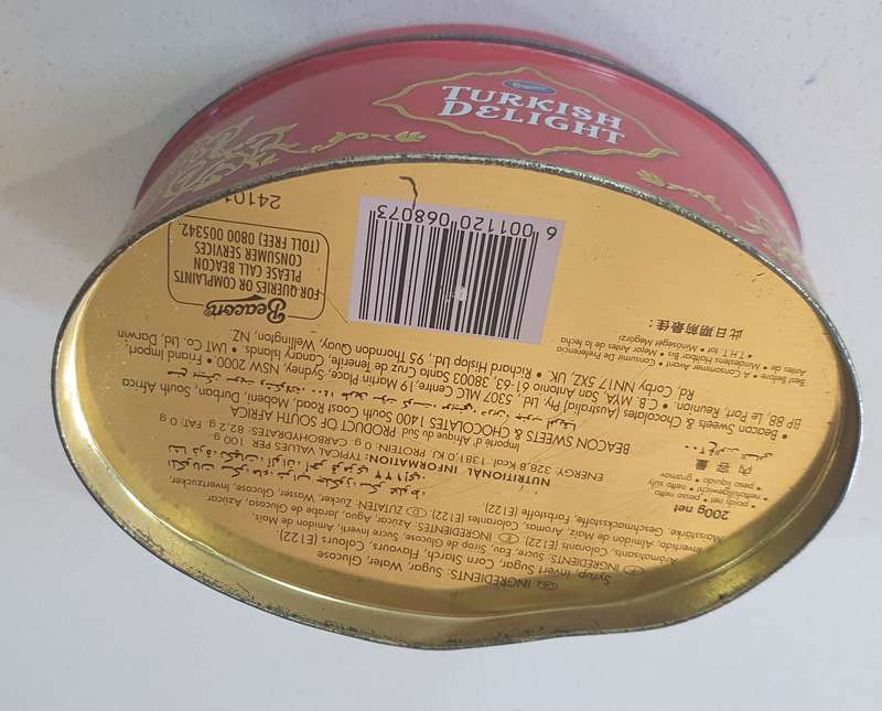 TURKISH DELIGHT tin as per photo