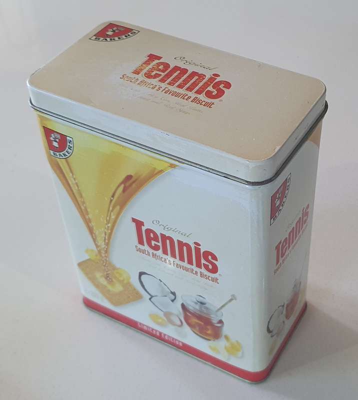 TENNIS BISCUIT tin as per photo