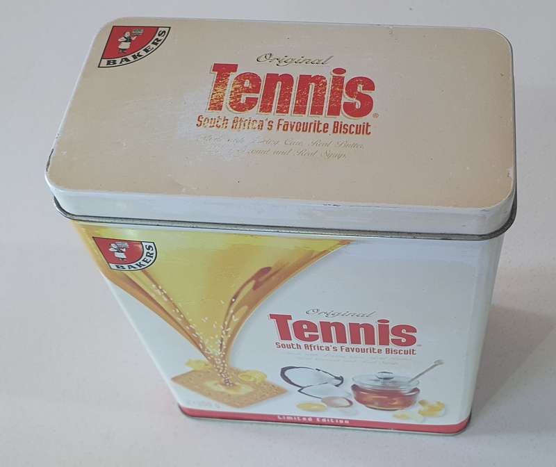 TENNIS BISCUIT tin as per photo