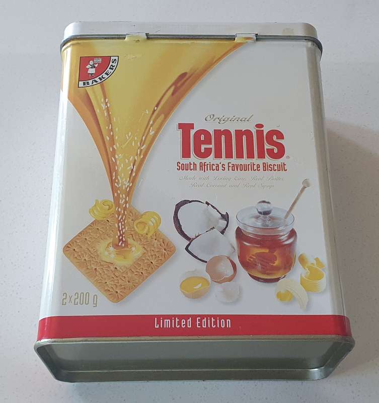 TENNIS BISCUIT tin as per photo