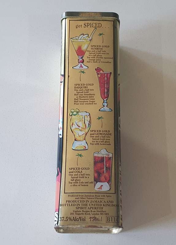 CAPTAIN MORGAN SPICE GOLD tin as per photos