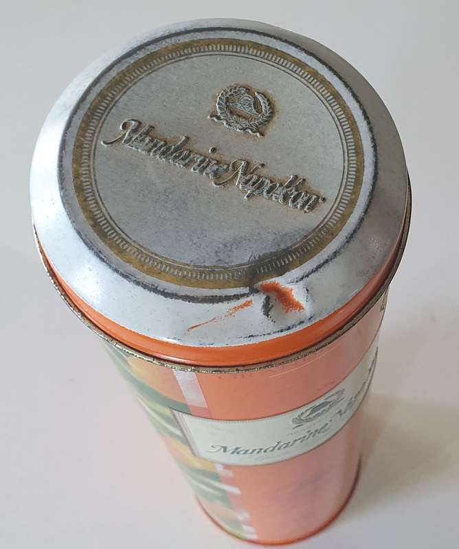 MANDARINE NAPOLEON LIQUEUR tin as per photos