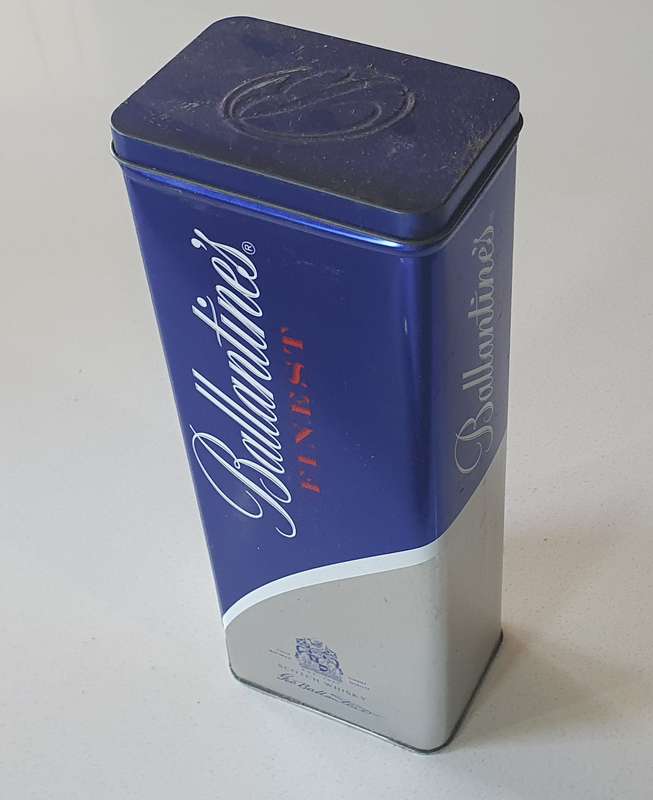BALLANTINES tin as per photos
