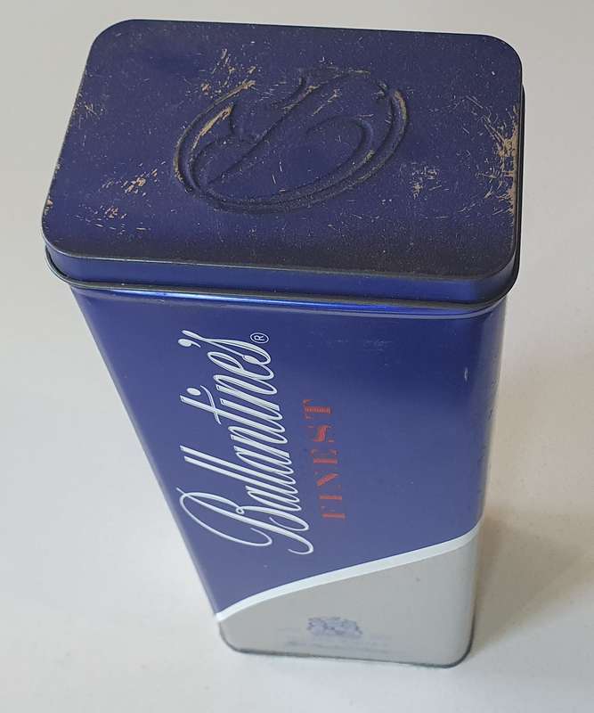 BALLANTINES tin as per photos