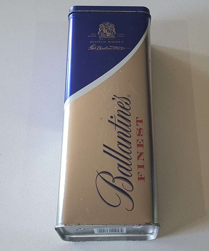 BALLANTINES tin as per photos