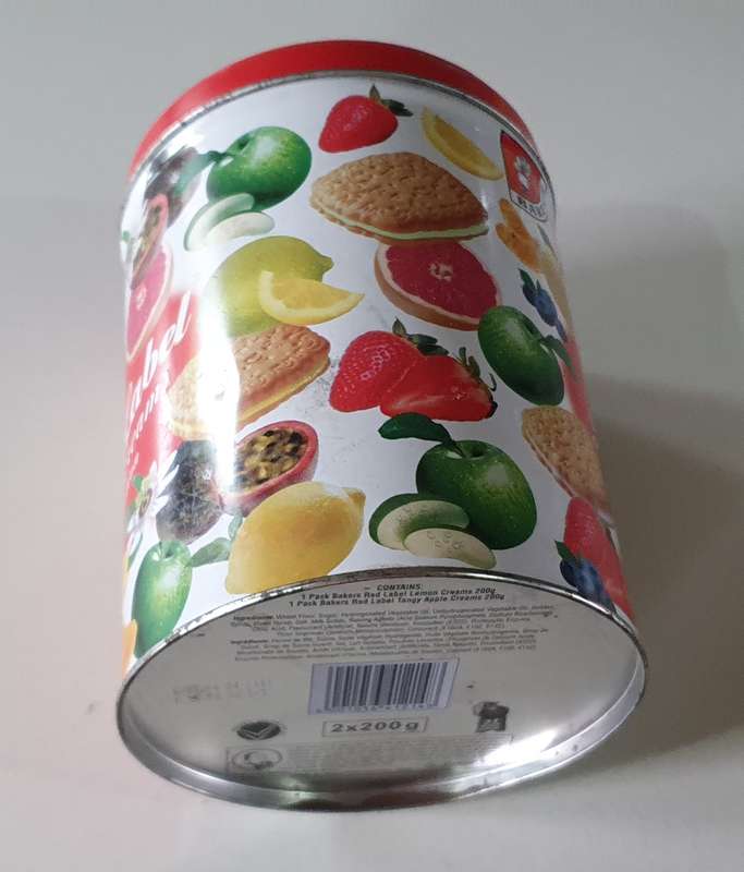 BAKERS RED LABEL tin as per photos