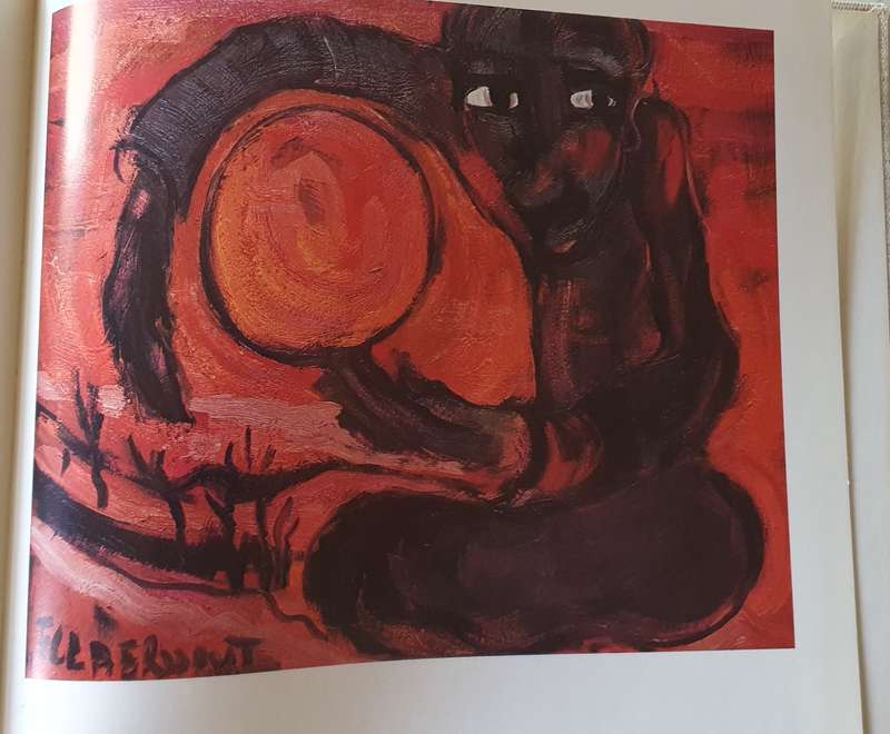 FRANS CLAERHOUT - DIE SONNEVANGER - signed with ink sketch