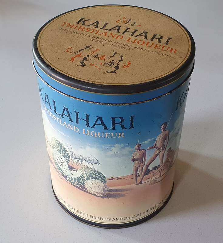 KALAHARI LIQUEUR tin as per photos