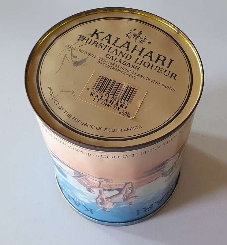 KALAHARI LIQUEUR tin as per photos