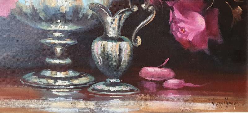 Original GERDA MANS unframed oil painting as per photo