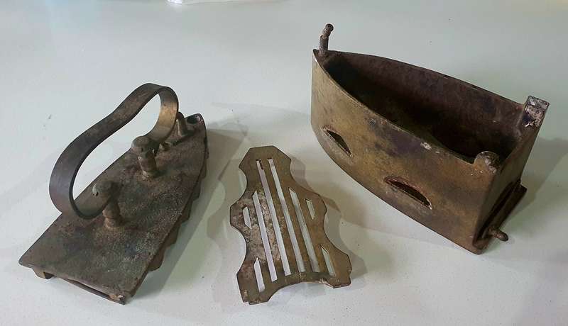 Vintage coal cast iron as per photo