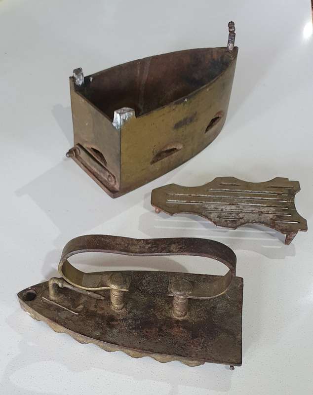 Vintage coal cast iron as per photo