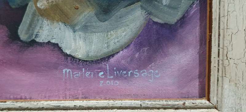 Original MARLENE LIVERSAGE acrylic painting as per photos