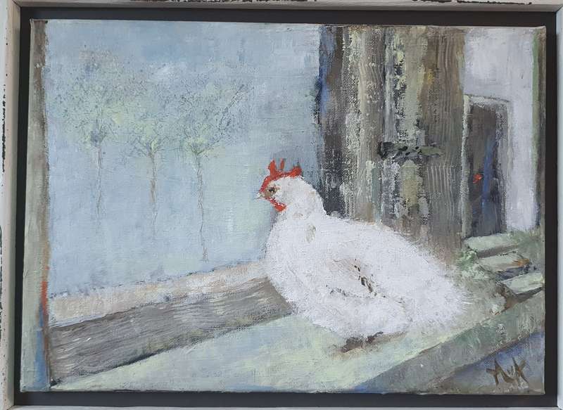 Original acrylic painting as per photos - signed AvA