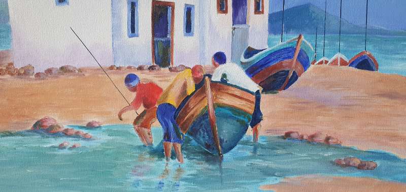 Original oil painting as per photos