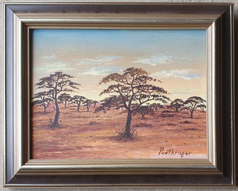 Original PEET KRUGER oil painting as per photos