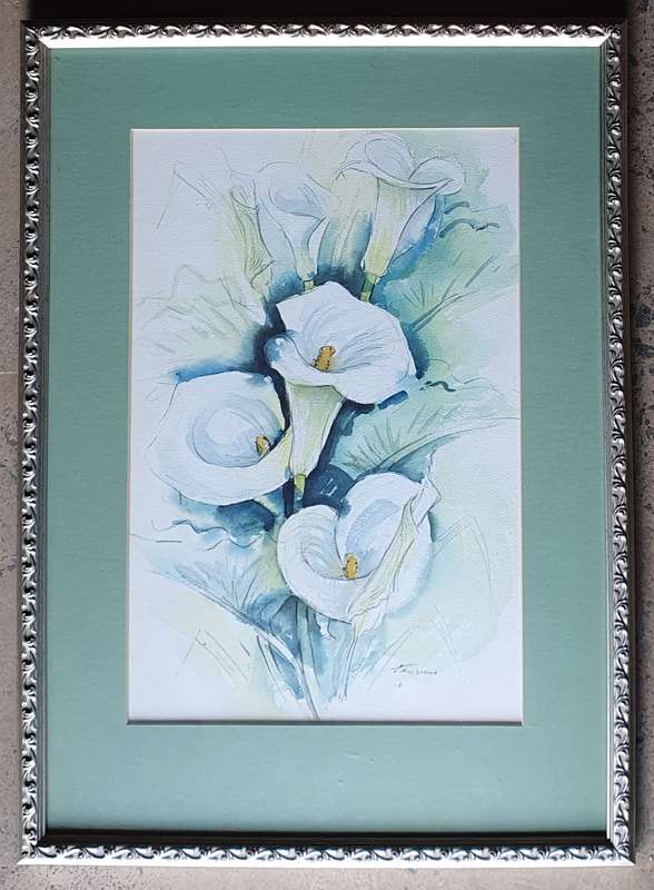 Original JOEY VISSER watercolour painting as per photos