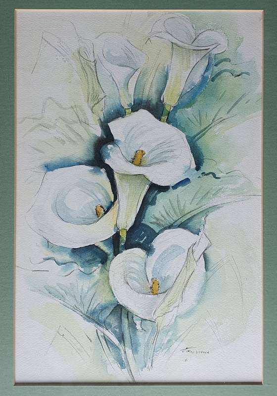 Original JOEY VISSER watercolour painting as per photos