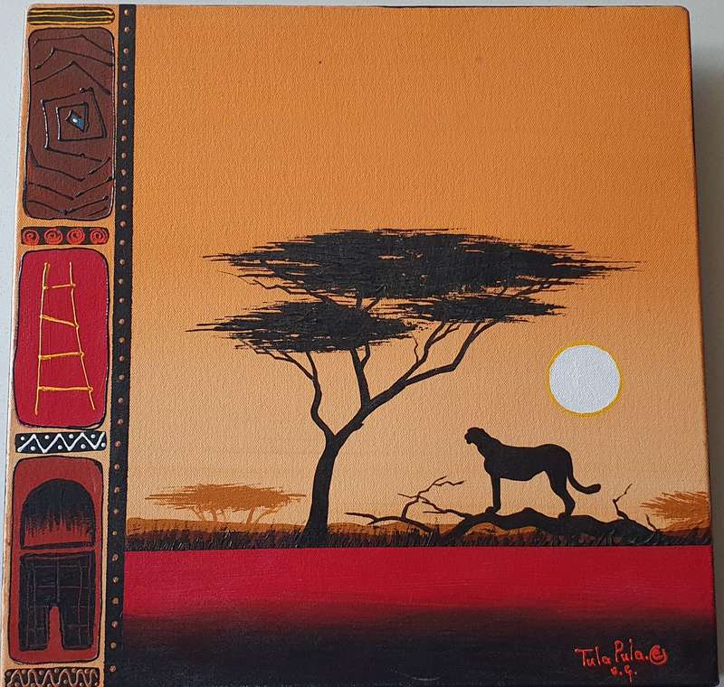Original TULA PULA oil painting as per photos