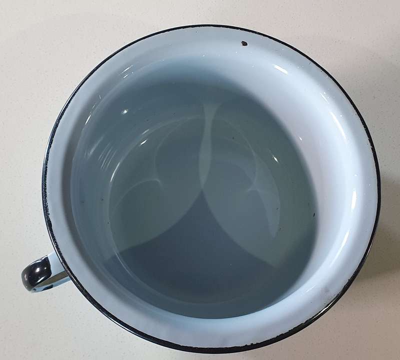 Vintage enamel bedpan as per photos
