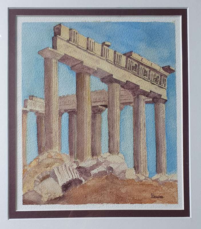 Original LOUISE CILLIERS watercolour painting as per photos