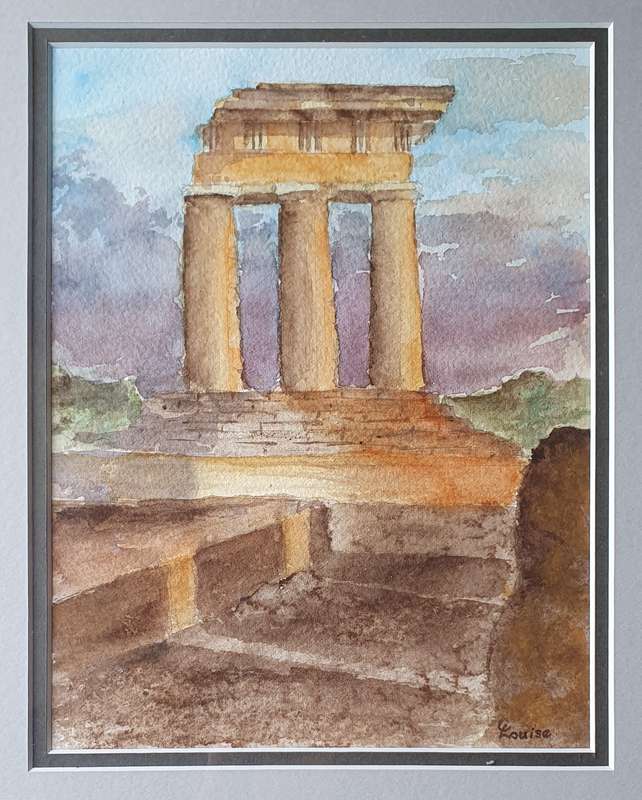 Original LOUISE CILLIERS watercolour painting as per photos