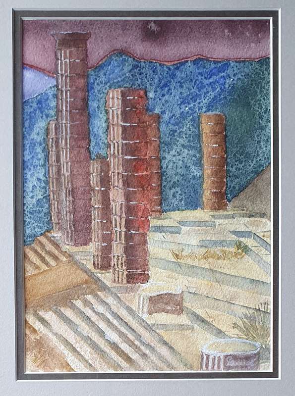 Original LOUISE CILLIERS watercolour painting as per photos