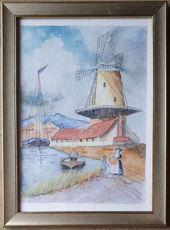 Original LOUISE CILLIERS watercolour painting as per photos