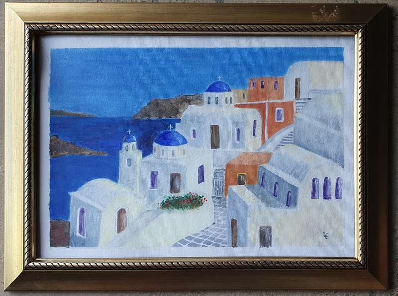 Original LOUISE CILLIERS acrylic painting as per photos