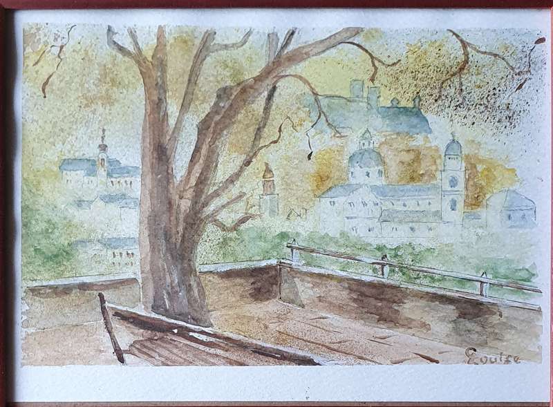 Original LOUISE CILLIERS watercolour painting as per photos
