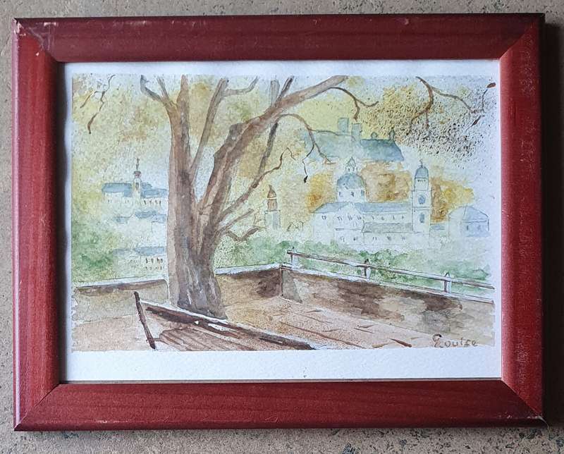Original LOUISE CILLIERS watercolour painting as per photos