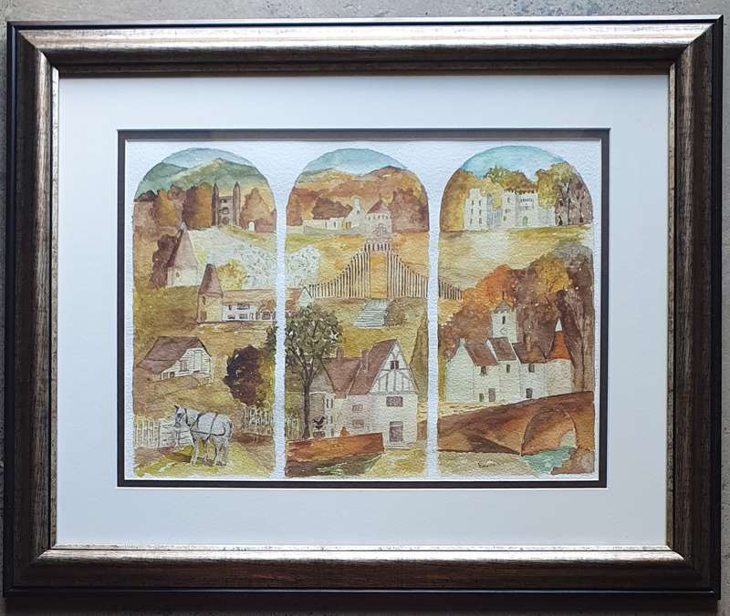 Original LOUISE CILLIERS watercolour painting as per photos