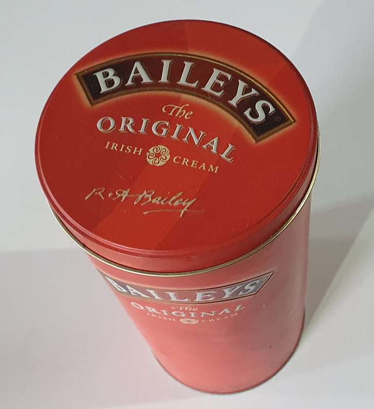 BAILEYS tin as per photos