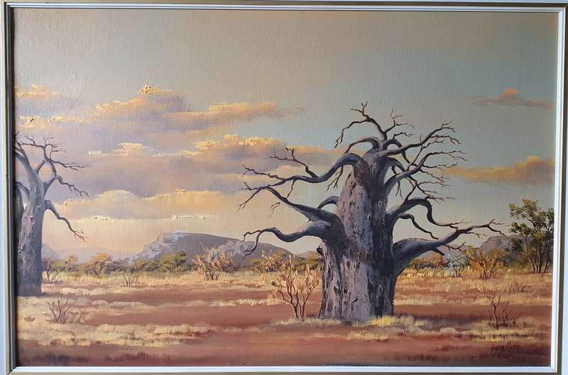 Original framed oil painting by GERDA MANS as per photos