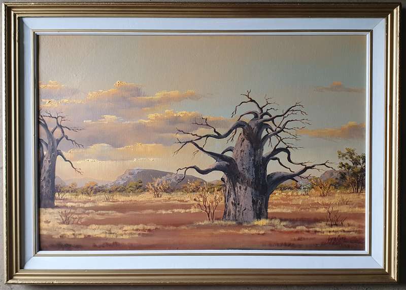 Original framed oil painting by GERDA MANS as per photos