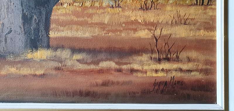 Original framed oil painting by GERDA MANS as per photos