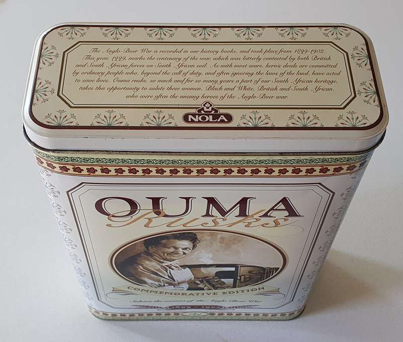OUMA RUSKS tin as per photos