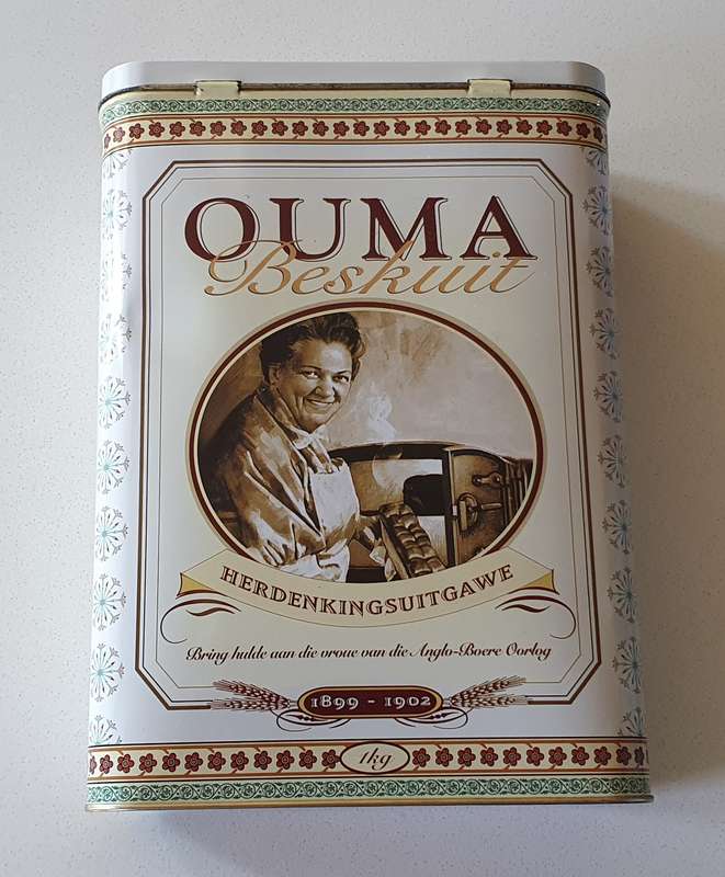 OUMA RUSKS tin as per photos