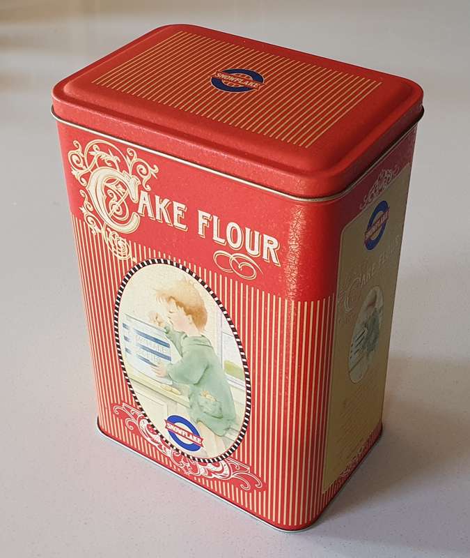 SNOW FLAKE cake flour tin as per photos